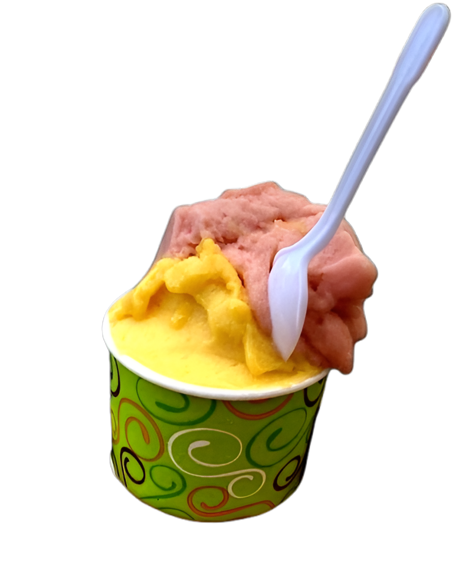 Helado fresco hecho al momento