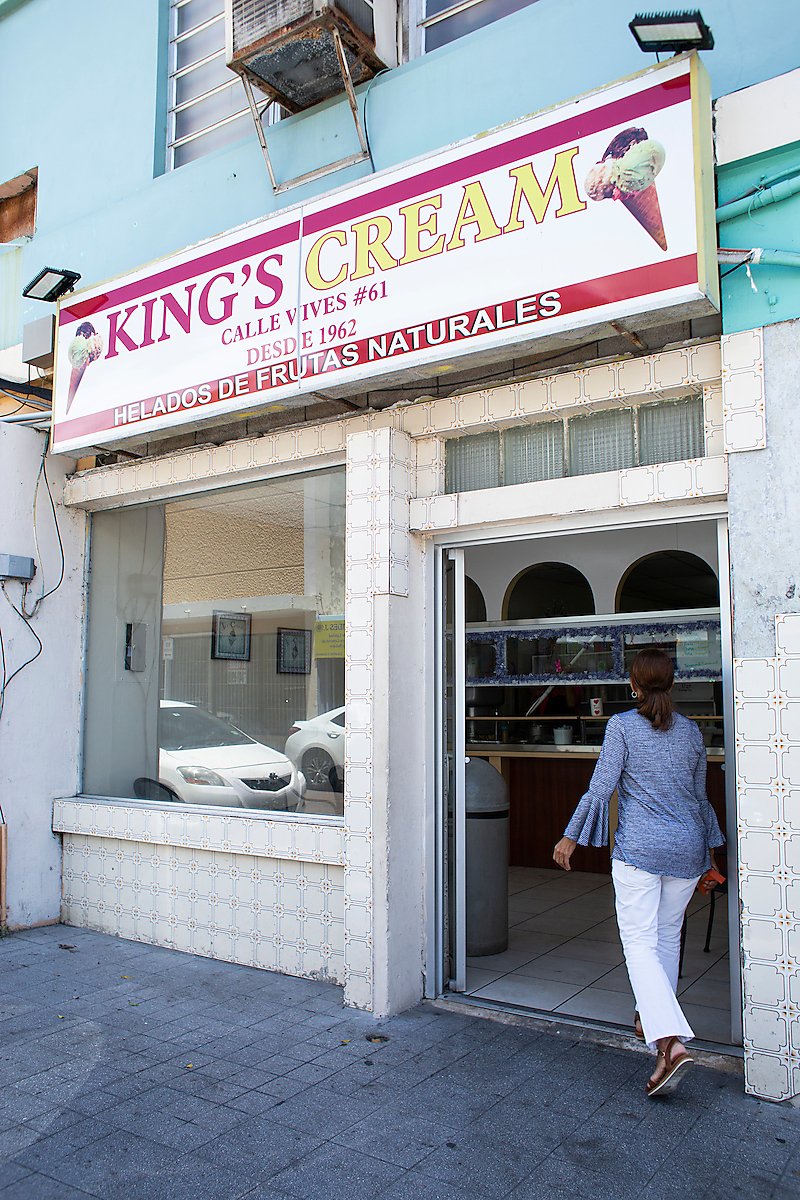 Foto histórica del local de King's Cream